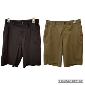2pr Lululemon Shorts Tan Black